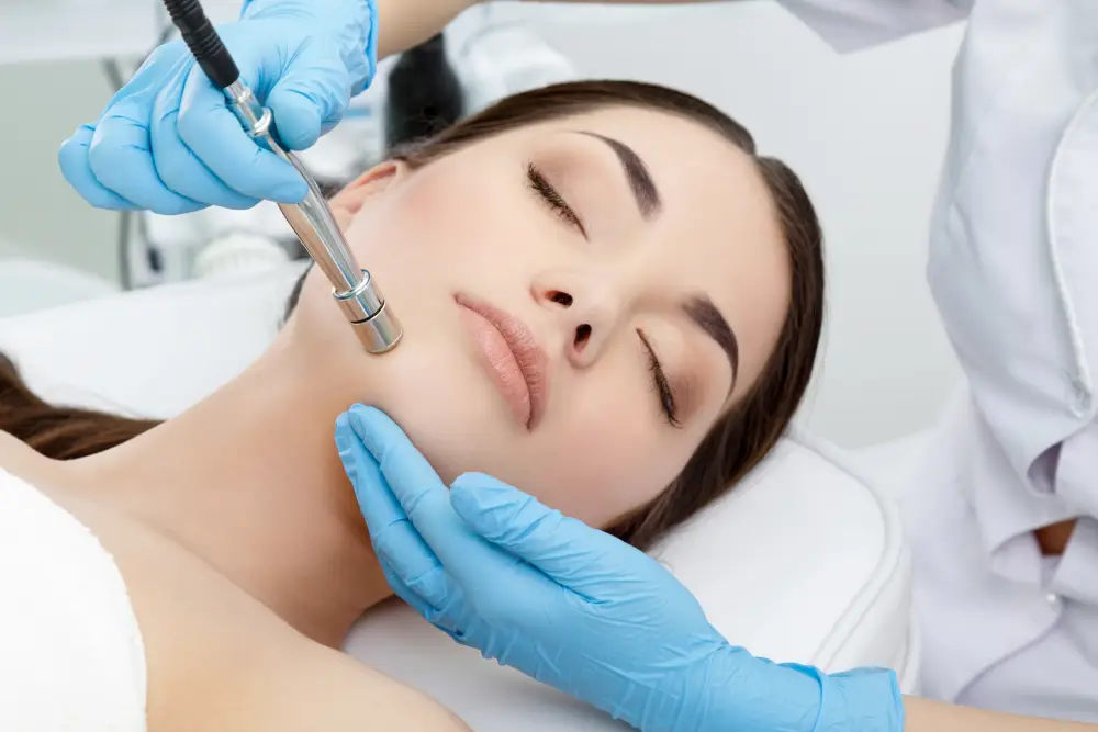 Procedure of microdermabrasion